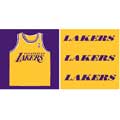 Los Angeles Lakers 6" Tall Wallpaper Border