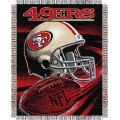 San Francisco 49ers NFL "Spiral" 48" x 60" Triple Woven Jacquard Throw