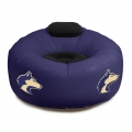Washington Huskies NCAA College Vinyl Inflatable Chair w/ faux suede cushions
