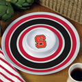 North Carolina State Wolfpack NCAA College 14" Round Melamine Chip and Dip Bowl