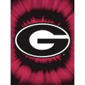 Georgia Bulldogs College "Tie Dye" 60" x 80" Super Plush Throw