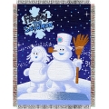 Frosty Friends Holiday 48" x 60" Metallic Tapestry Throw