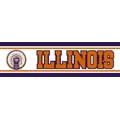 Illinois Illini 5 1/4" Tall Wallpaper Border