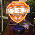 Texas Longhorns NCAA College Neon Shield Table Lamp