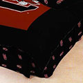 South Carolina Gamecocks 100% Cotton Sateen Queen Bed Skirt - Black