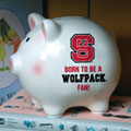 North Carolina State Wolfpack NCAA College Ceramic Piggy Bank