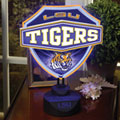 LSU Louisiana State Tigers NCAA College Neon Shield Table Lamp