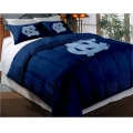 North Carolina UNC Tar Heels College Twin Chenille Embroidered Comforter Set with 2 Shams 64" x 86"