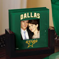 Dallas Stars NHL Art Glass Photo Frame Coaster Set