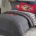 San Francisco 49ers NFL Team Denim Twin Comforter / Sheet Set
