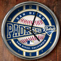 San Diego Padres MLB 12" Chrome Wall Clock