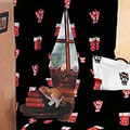 North Carolina State Wolfpack 100% Cotton Sateen Short Window Drapes - 63" Black