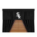 MLB Microsuede Black Window Drapes