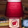 Wisconsin Badgers NCAA College Accent Table Lamp