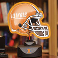 Illinois Illini NCAA College Neon Helmet Table Lamp