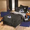 Colorado Rockies Team Denim Twin Comforter / Sheet Set