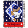 New York Yankees MLB Baby 36"x 46" Triple Woven Jacquard Throw