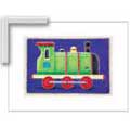 Green Steam Engine - Contemporary mount print with beveled edge