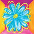 Vivid Daisy Square I - Framed Canvas