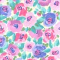 Posies Pink Fabric by the Yard - Floral 