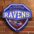 Baltimore Ravens NFL Neon Shield Wall Lamp