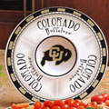 Colorado Buffalo NCAA College 14" Ceramic Chip and Dip Tray