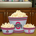 Ohio State OSU Buckeyes NCAA College Melamine 3 Bowl Serving Set