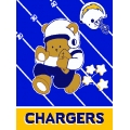 San Diego Chargers NFL Baby 36" x 46" Triple Woven Jacquard Throw