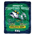 Notre Dame Fighting Irish College "Property of" 50" x 60" Micro Raschel Throw