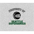 Seattle SuperSonics 58" x 48" "Property Of" Blanket / Throw