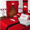 Arkansas Razorbacks Side Lines Comforter / Sheet Set