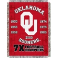 Oklahoma Sooners NCAA College "Commemorative" 48"x 60" Tapestry Throw