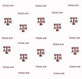 Texas A&M Aggies Fitted Crib Sheet - White