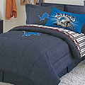 Detroit Lions NFL Team Denim Queen Comforter / Sheet Set