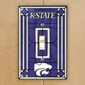 Kansas State Wildcats NCAA College Art Glass Single Light Switch Plate Cover