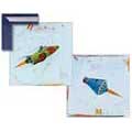 Rocket Ship Collection (2pcs) - Contemporary mount print with beveled edge