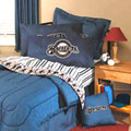 Milwaukee Brewers Full Size Team Denim Comforter / Sheet Set