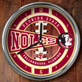 Florida Seminoles NCAA College 12" Chrome Wall Clock
