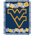 West Virginia Mountaineers NCAA College Baby 36" x 46" Triple Woven Jacquard Throw