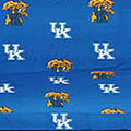 Kentucky Wildcats 100% Cotton Sateen Twin XL Dorm Sheet Set - Blue