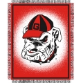 Georgia Bulldogs NCAA College "Focus" 48" x 60" Triple Woven Jacquard Throw