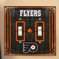 Philadelphia Flyers NHL Art Glass Double Light Switch Plate Cover