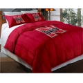 Nebraska Cornhuskers College Twin Chenille Embroidered Comforter Set with 2 Shams 64" x 86"