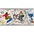 Extreme Skate Board Wall Border