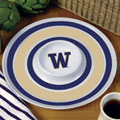 Washington Huskies NCAA College 14" Round Melamine Chip and Dip Bowl