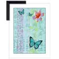 Butterfly Serenity - Contemporary mount print with beveled edge