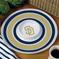 San Diego Padres MLB 14" Round Melamine Chip and Dip Bowl