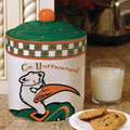 Miami Hurricanes UM NCAA College Gameday Ceramic Cookie Jar