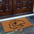 Kansas Jayhawks NCAA College Rectangular Outdoor Flocked Door Mat