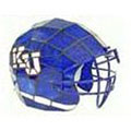 NCAA Kansas Jayhawks Stained Glass Football Helmet Lamp